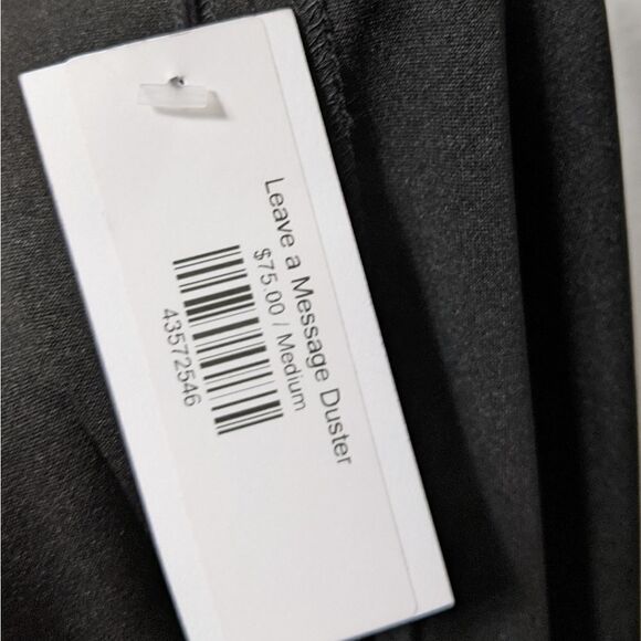 NWT CHOCOLATE USA Black Long Cuffed Blazer M - Picture 9 of 10